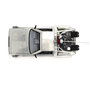 JADA TOYS Replica DeLorean Hollywood Rides Time Machine 40ème Anniversaire Retour vers le Futur - Modèle 1:24 en Métal avec Portes Ouvrantes, Lumière et Boîte Collection