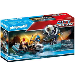 Playmobil Police Mochila Propulsora : arrestation du voleur d'art