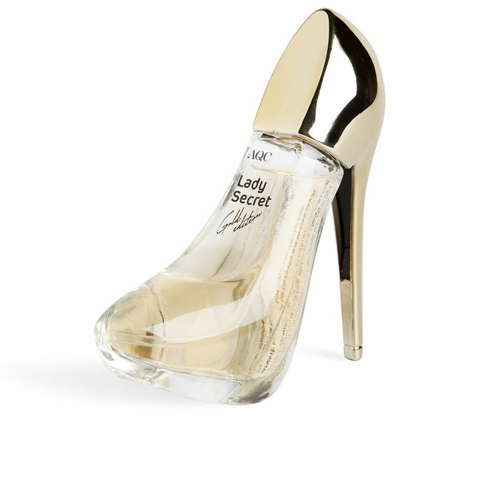 IDC Parfum AQC Lady Secret Gold - Flacon voyage de 30 ml - Notes de framboise et citron - Frais, fruité et vibrant