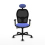 Piqueras Y Crespo Chaise de bureau Jorquera, Bleu clair et Noir, Sincro/Traslack
