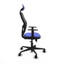 Piqueras Y Crespo Chaise de bureau Jorquera, Bleu clair et Noir, Sincro/Traslack