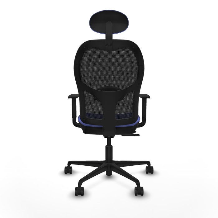 Piqueras Y Crespo Chaise de bureau Jorquera, Bleu clair et Noir, Sincro/Traslack Piqueras Y Crespo Chaise de bureau Jorquera, Bleu clair et Noir, Sincro/Traslack