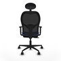 Piqueras Y Crespo Chaise de bureau Jorquera, Bleu clair et Noir, Sincro/Traslack