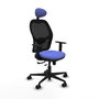 Piqueras Y Crespo Chaise de bureau Jorquera, Bleu clair et Noir, Sincro/Traslack