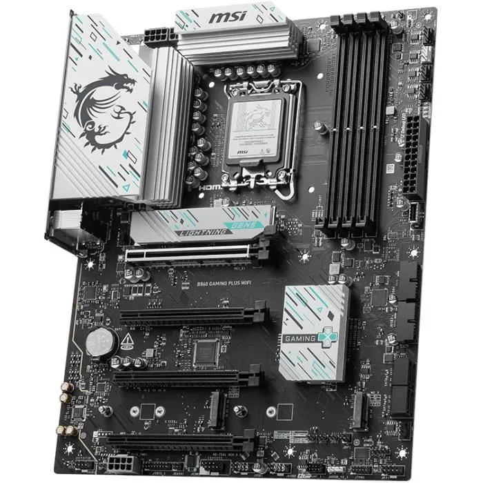 MSI B860 GAMING PLUS WiFi - Carte mère ATX Intel B860 (LGA 1851, DDR5, Wi-Fi 7, 5 Gigabit Ethernet, M.2)