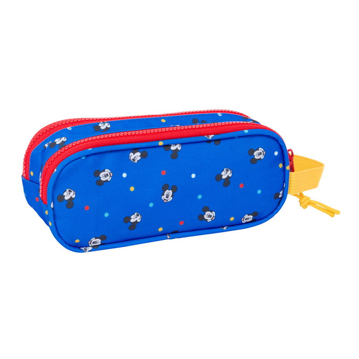 Trousse Fourre-Tout Double Mickey Mouse Clubhouse Good day Bleu 21 x 8 x 6 cm