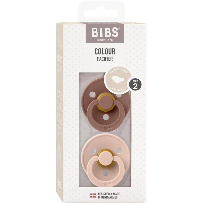 Bibs Sucette bébé Blush Woodchuck Taille 2 - Pack de 2