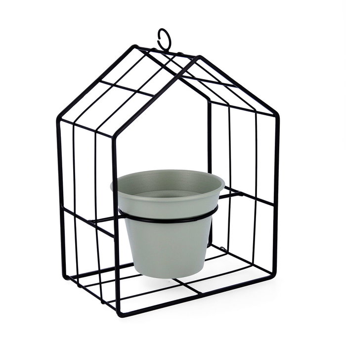 Vinthera Moa Pot de fleurs avec support Vert Métal (Lot de 6)
