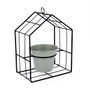 Vinthera Moa Pot de fleurs avec support Vert Métal (Lot de 6)