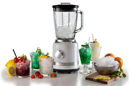 Ariete 585/01 Blender de cuisine moderne avec bol en verre 1,5 L, 4 vitesses et fonction pulse, blanc
