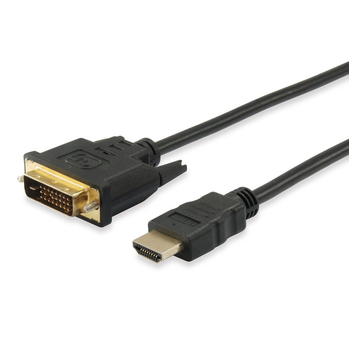 Adaptateur HDMI vers DVI Equip 119325 Noir 5 m Adaptateur HDMI vers DVI Equip 119325 Noir 5 m