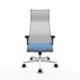 Piqueras y Crespo Albacete Chaise de Bureau Synchrone Bleu ciel et Blanc