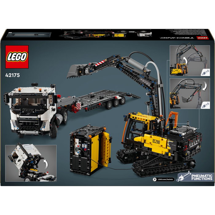LEGO Technic 42175 Volvo FMX Truck & EC230 Electric Excavator avec station de recharge