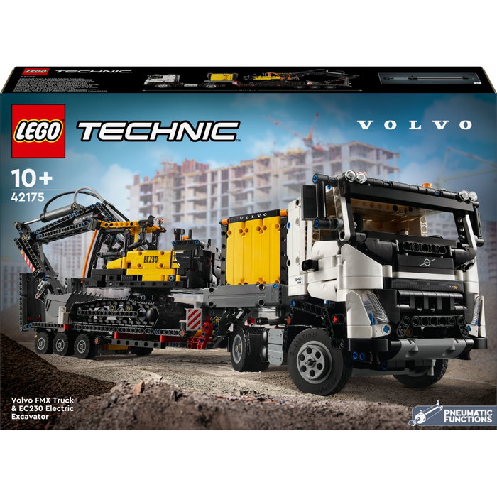 LEGO Technic 42175 Volvo FMX Truck & EC230 Electric Excavator avec station de recharge