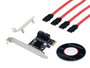 Conceptronic Emrick03 gr Carte Contrôleur PCI Express 4 Ports SATA 6 Gbps