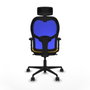Piqueras y Crespo Chaise de Bureau avec Appui-tête Jorquera 2D036N2 Jaune