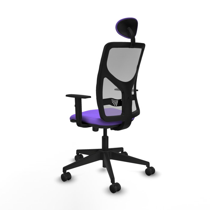 Piqueras Y Crespo Motilla - Chaise de bureau avec mécanisme Synchro/Traslack, Lila et Gris Piqueras Y Crespo Motilla - Chaise de bureau avec mécanisme Synchro/Traslack, Lila et Gris