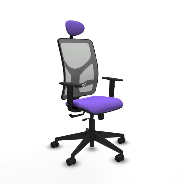 Piqueras Y Crespo Motilla - Chaise de bureau avec mécanisme Synchro/Traslack, Lila et Gris Piqueras Y Crespo Motilla - Chaise de bureau avec mécanisme Synchro/Traslack, Lila et Gris