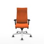Piqueras Y Crespo Fauteuil Albacete Orange avec Mécanisme Synchrone et Bras 2D