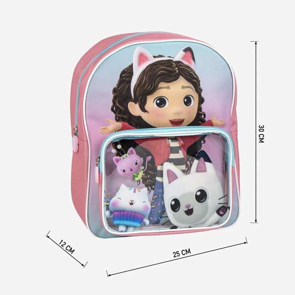 Cerdá - Mochila Infantil Gabby's Dollhouse - Sac à dos enfant licorne rose - Dimensions : 2.5 x 3.0 x 1.2 cm Cerdá - Mochila Infantil Gabby's Dollhouse - Sac à dos enfant licorne rose - Dimensions : 2.5 x 3.0 x 1.2 cm