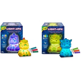 Crayola Activité lumineuse créative Light-Ups Licorne/Dragon avec feutres Gel FX