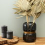 Home Deco Factory Vase Gris et Doré