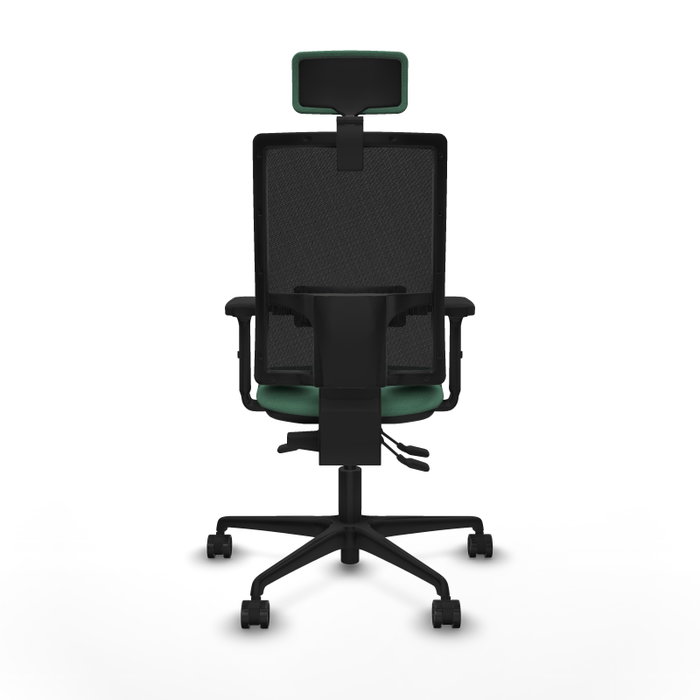 Piqueras Y Crespo Bormate - Chaise de bureau avec mécanisme asynchrone, Vert émeraude et Noir Piqueras Y Crespo Bormate - Chaise de bureau avec mécanisme asynchrone, Vert émeraude et Noir