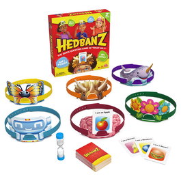 Spin Master Jeu de société Hedbanz Family Refresh - Jeu d'énigmes et de devinettes rapide - Recommandé à partir de 6 ans - Réf. 6070481
