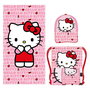 Cerdá Toalla avec saquet et bonnet Hello Kitty 33x27x7 cm Serviette de bain enfant licence