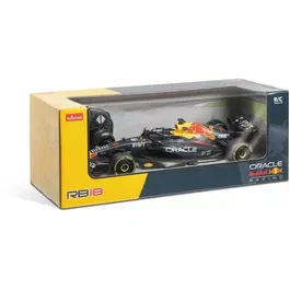 MONDO MOTORS - Voiture télécommandée Red Bull F1 RB18 1:18 (31 cm) - Modèle Max Verstappen 2022 - Noir et Jaune - 2.4 GHz, 8 km/h, Stickers Inclus