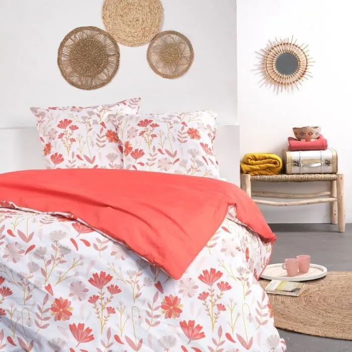 Today Parure de Lit 2 Personnes Sunshine 11.43 - Housse de Couette 220 x 240 cm + 2 Taies - 100% Coton Imprimé Today Parure de Lit 2 Personnes Sunshine 11.43 - Housse de Couette 220 x 240 cm + 2 Taies - 100% Coton Imprimé