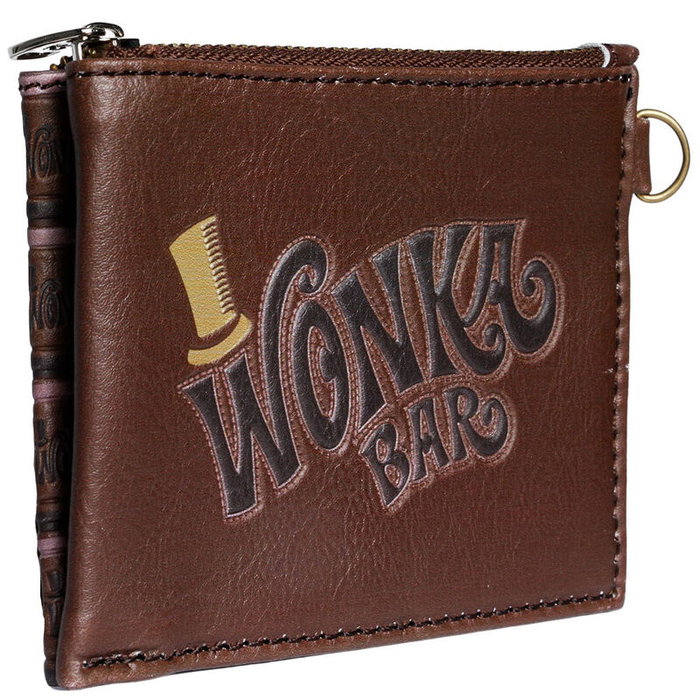 KARACTERMANIA Porte-monnaie Wonka Bar - Thème Charlie et la chocolaterie de chocolat - 9 x 11,5 x 1 cm - Un compartiment avec fermeture à glissière - Doublure intérieure
