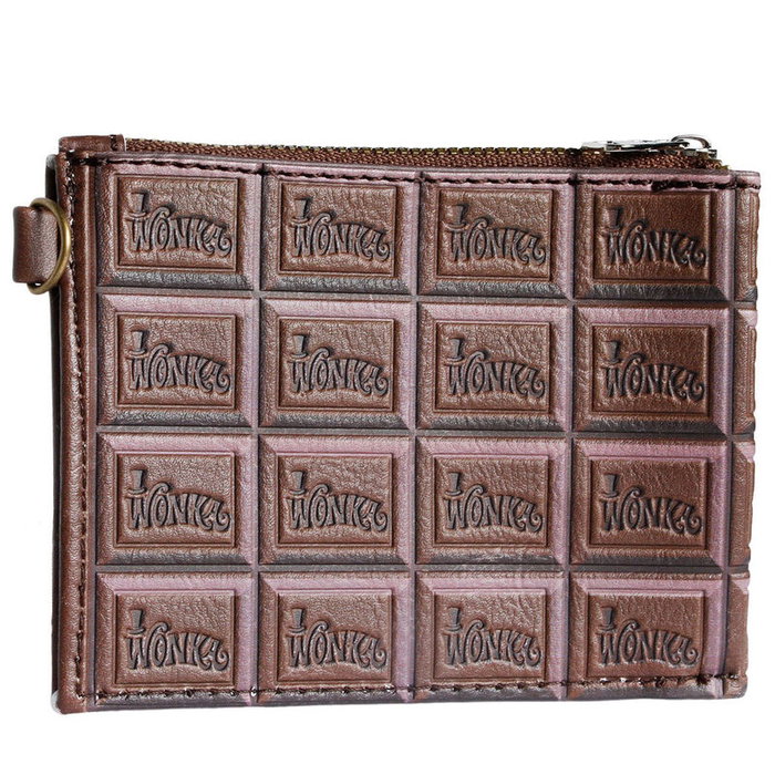 KARACTERMANIA Porte-monnaie Wonka Bar - Thème Charlie et la chocolaterie de chocolat - 9 x 11,5 x 1 cm - Un compartiment avec fermeture à glissière - Doublure intérieure