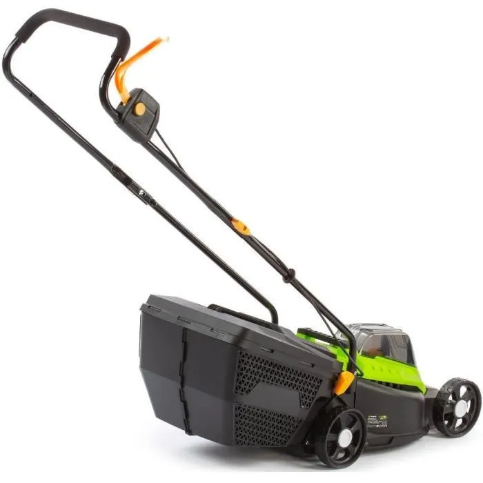 Fieldmann FZR 70330-0 Tondeuse à gazon sans fil 33 cm 2x20V - Bac 30L - 5 hauteurs coupe 30-75 mm - Surface jusqu'à 350 m² - Machine seule