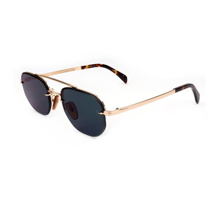 David Beckham 1078/S 06J 150 mm Lunettes de Soleil Homme Monture Rectangulaire Acier Inoxydable UV400