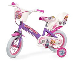 Toimsa Bicicleta fille Paw Patrol 12" (3 à 5 ans) - Vélo pour enfant avec roues de 12 pouces - Violet