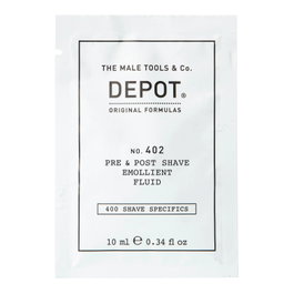 Depot 400 Shave Specifics No. 402 Huiles Essentielles Apaisant Fluide Avant et Après Rasage 10 ml