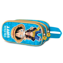 KARACTERMANIA Porte-tout Monkey One Piece Double - Dimensions 9,5 x 22 x 8 cm