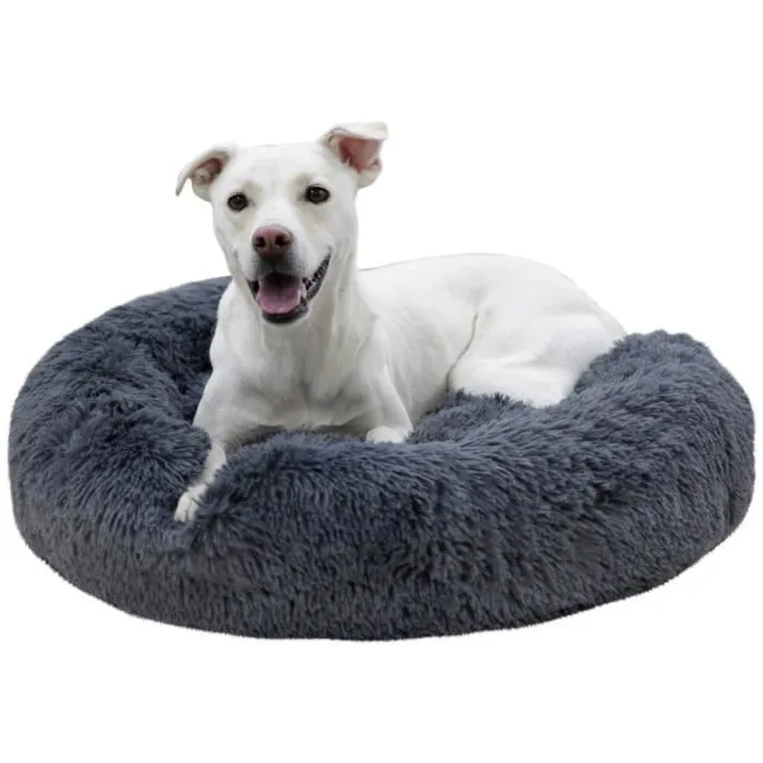 Kerbl Corbeille Fluffy pour Chien et Chat - Forme Donut, Antidérapante, Rembourrage Extra-Doux - 76 x 19 cm, Gris - Lavable Machine Kerbl Corbeille Fluffy pour Chien et Chat - Forme Donut, Antidérapante, Rembourrage Extra-Doux - 76 x 19 cm, Gris - Lavable Machine