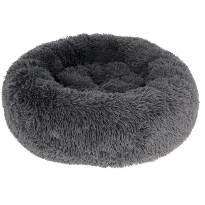 Kerbl Corbeille Fluffy pour Chien et Chat - Forme Donut, Antidérapante, Rembourrage Extra-Doux - 76 x 19 cm, Gris - Lavable Machine Kerbl Corbeille Fluffy pour Chien et Chat - Forme Donut, Antidérapante, Rembourrage Extra-Doux - 76 x 19 cm, Gris - Lavable Machine