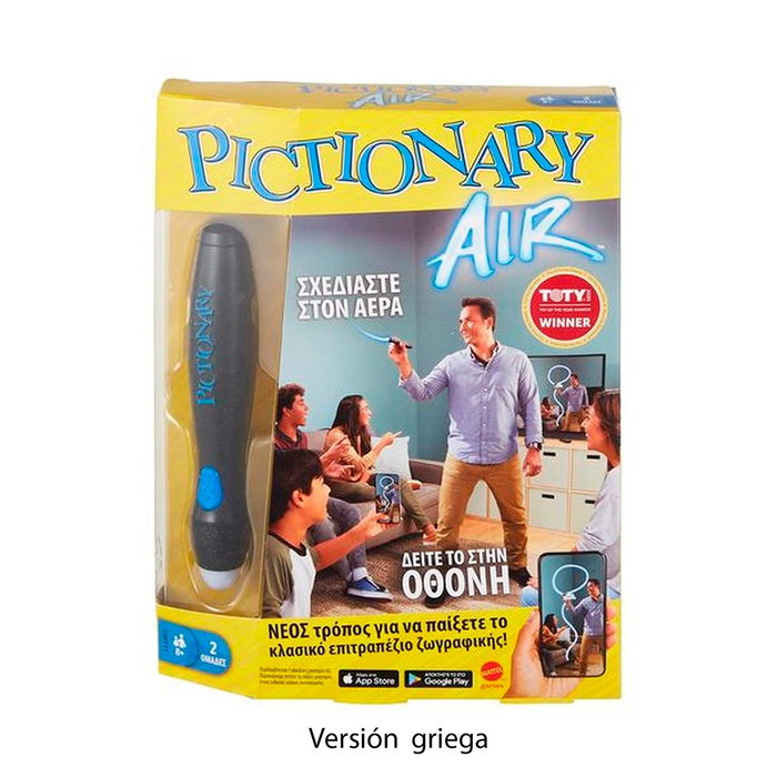 Mattel Games - Pictionary Air, Jeu de Dessin en Réalité Augmentée, Version Grecque (Langue Anglaise) Gwt11 Mattel Games - Pictionary Air, Jeu de Dessin en Réalité Augmentée, Version Grecque (Langue Anglaise) Gwt11