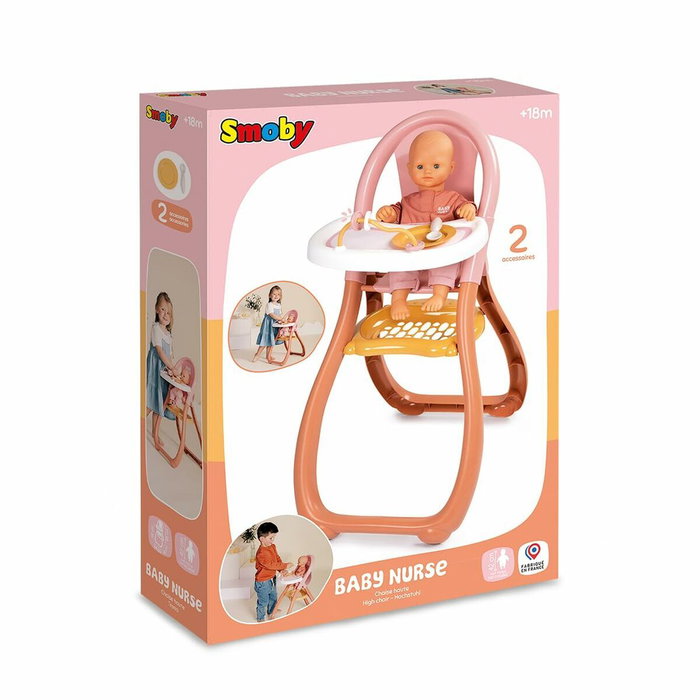 Smoby Baby Nurse Chaise haute Rose Smoby Baby Nurse Chaise haute Rose