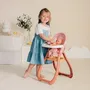 Smoby Chaise haute pour poupon Baby Nurse - Imite les parents avec cuillère et assiette - Fabrication française - Dès 18 mois