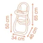 Smoby Chaise haute pour poupon Baby Nurse - Imite les parents avec cuillère et assiette - Fabrication française - Dès 18 mois