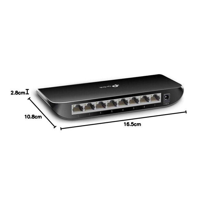 Commutateur Réseau de Bureau TP-Link TL SG1008D V.6