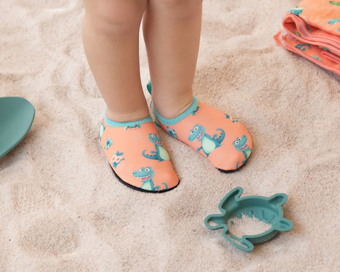 KioKids Chaussures Aquatiques Orange Crocodiles