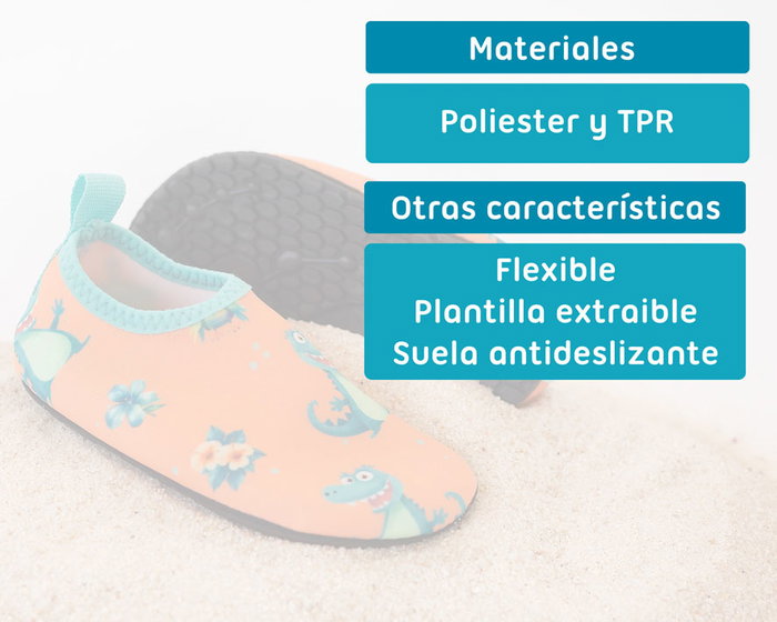 KioKids Chaussures Aquatiques Orange Crocodiles