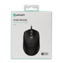 eSTUFF G120 Souris optique filaire USB ambidextre, 1200 DPI, boutons silencieux, ergonomique