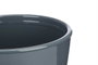 Ibergarden Lot de 2 Pots Coniques en Céramique Antracite 22 cm et 28 cm