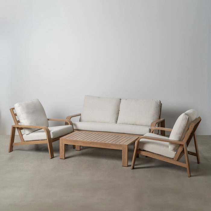 BigBuy Garden Meubles de jardin Beige Naturel 184 x 74 x 65 cm BigBuy Garden Meubles de jardin Beige Naturel 184 x 74 x 65 cm